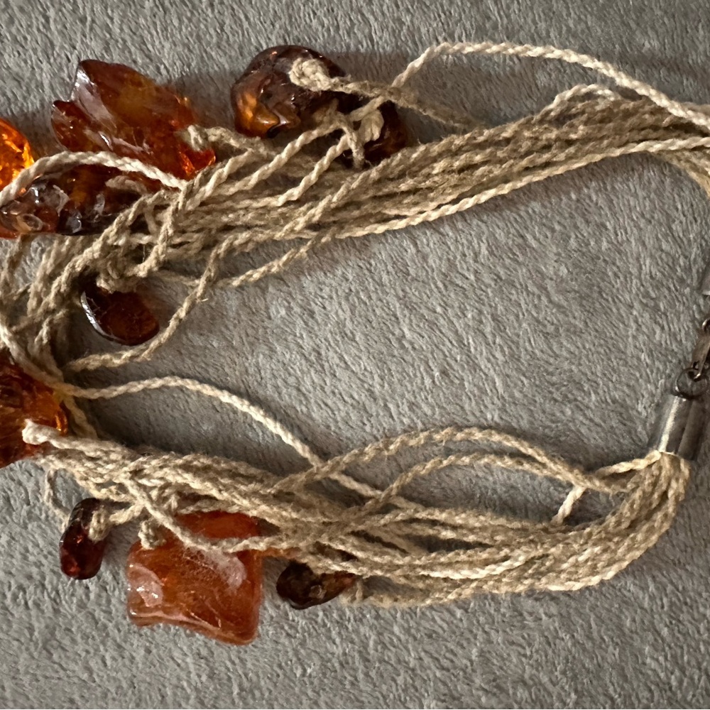 Amber and Twine Necklace
